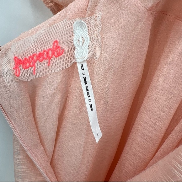 Free People Fairycore Whimsy Hailey Dress in Light Pink Size 0 - Picture 8 of 14